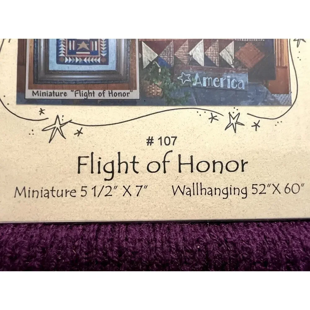 quilt pattern flag farm quilt flight of honor miniature and wall hanging